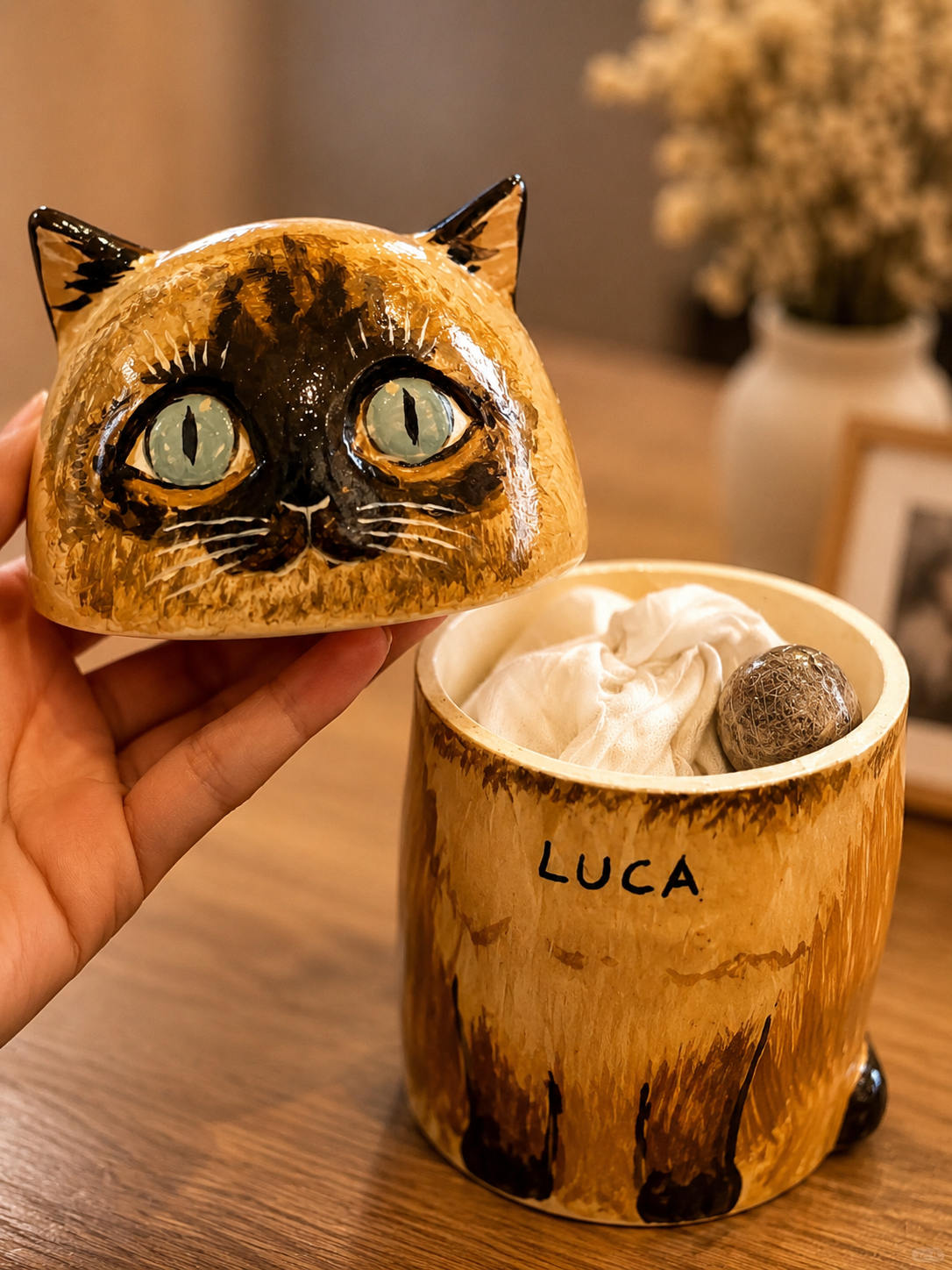 Custom Cat Memorial Urn
