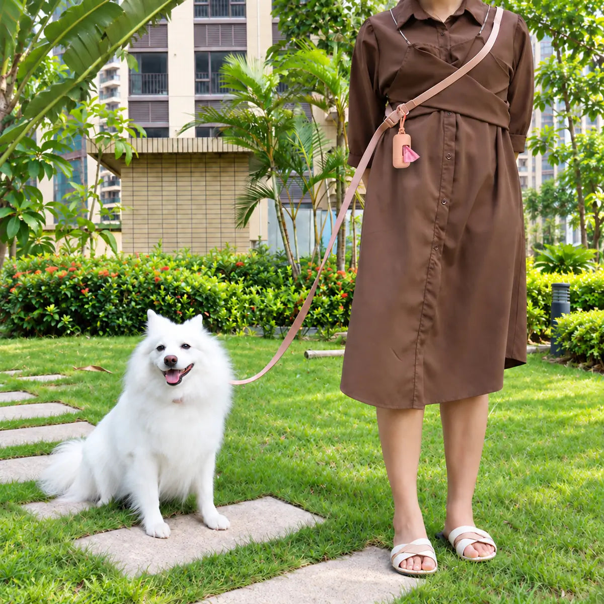 Waterproof Adjustable Dog Leash with Quick-Release Handle