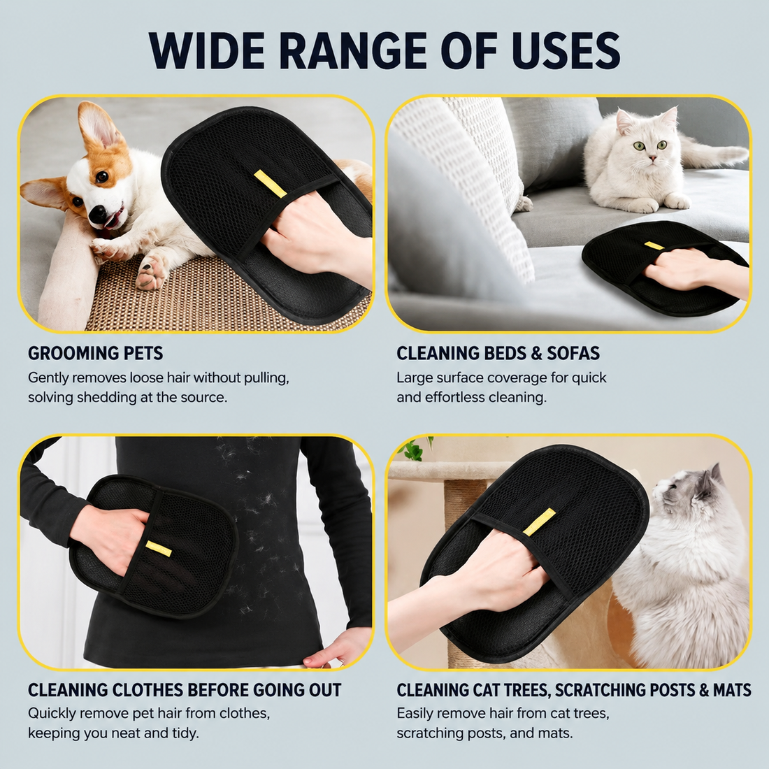 Electrostatic Pet Hair Removal Glove