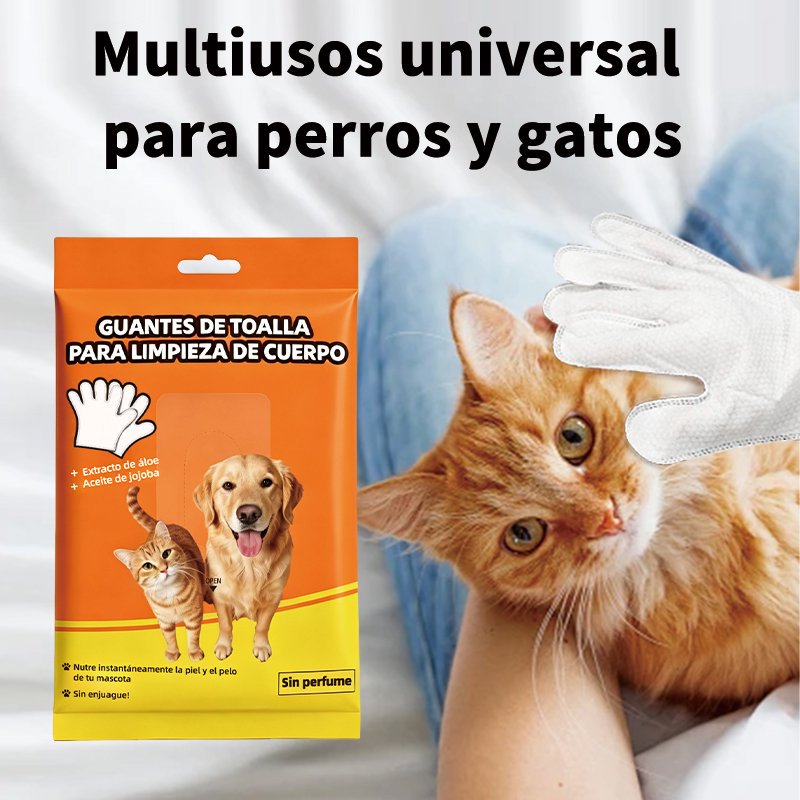 Pet No-Rinse SPA Gloves