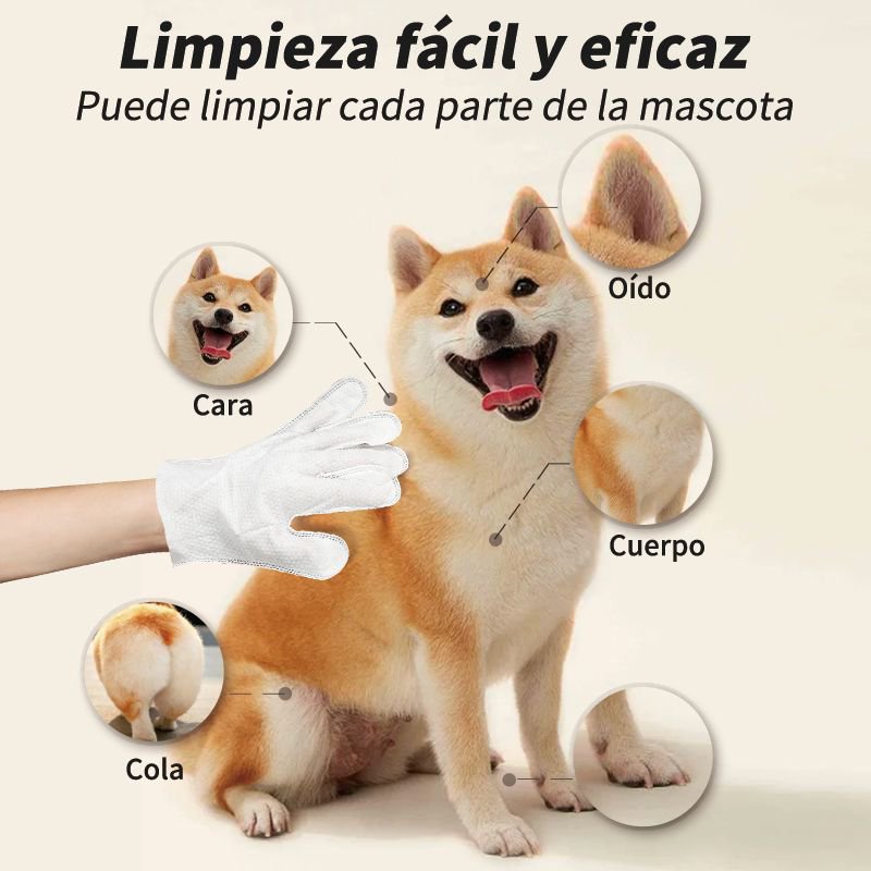 Pet No-Rinse SPA Gloves