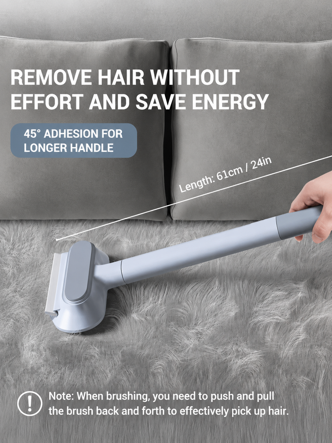 Reusable Pet Hair Remover Brush（Long version）
