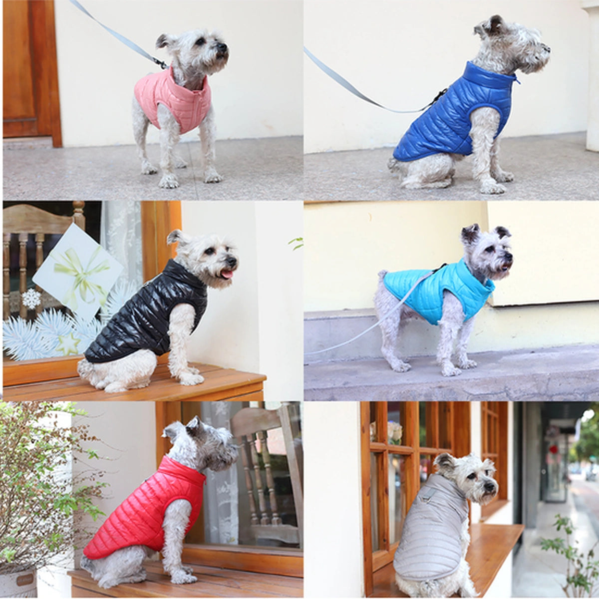 Water-Resistant Dog Puffer Vest