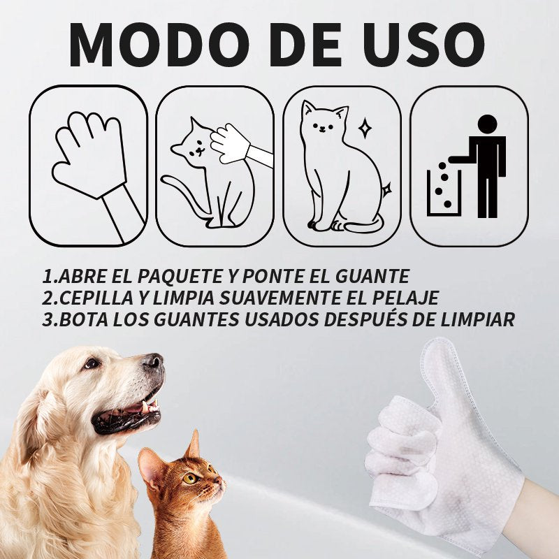 Pet No-Rinse SPA Gloves